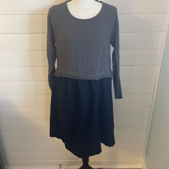 Samansa Mos2 Women’s Linen Blend Oversized Lagenlook Dress Size Medium - Picture 1 of 11